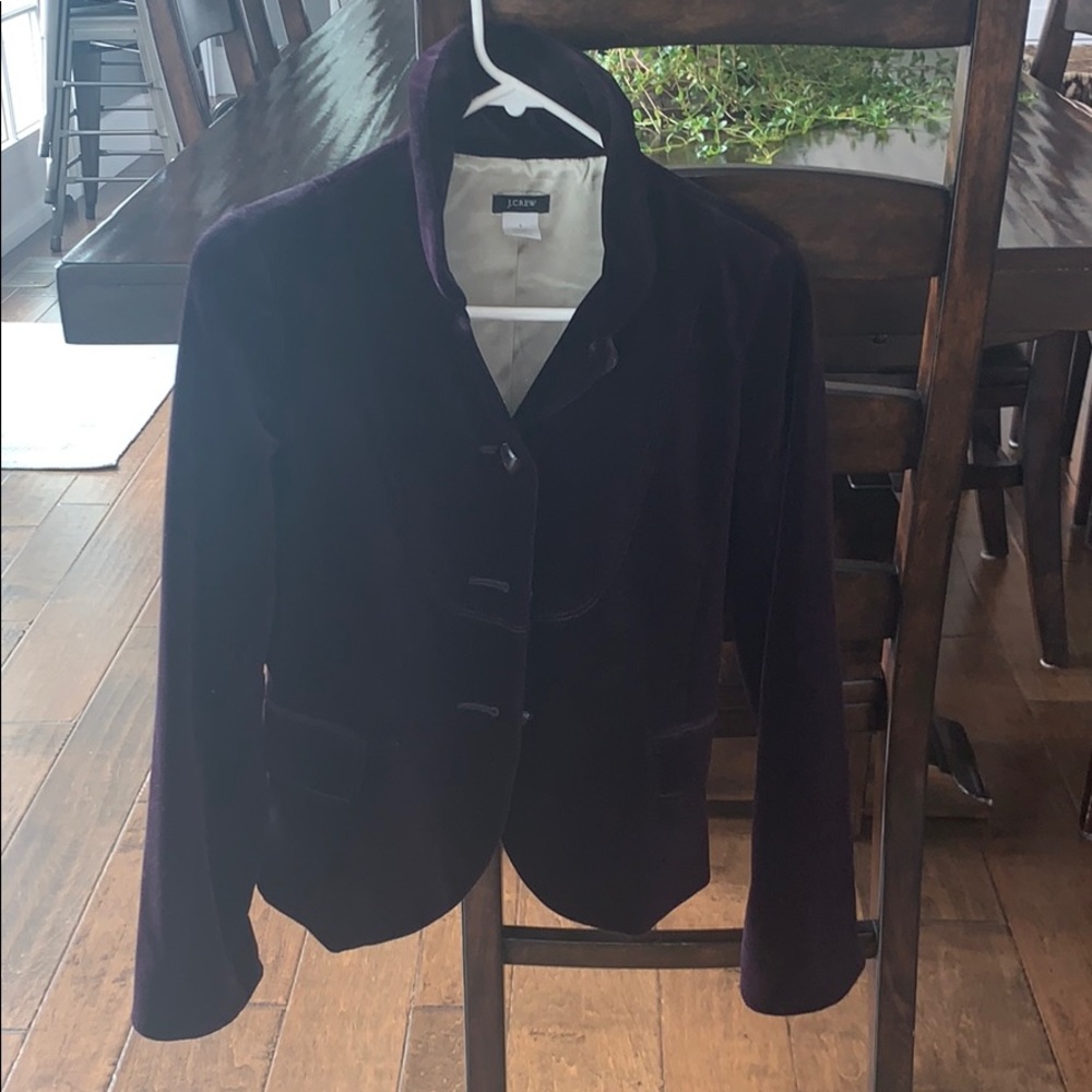 J Crew velvet blazer